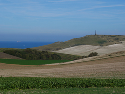 Chemin vers Haute-Escalles ; vue vers le Blanc-Nez