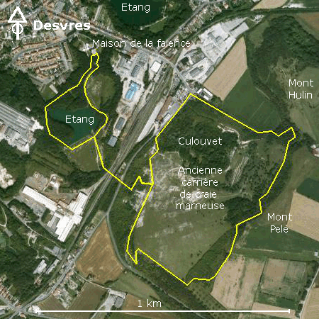 Carte de la balade du mont Pelé