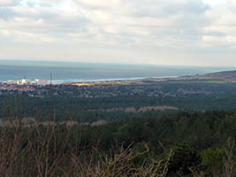 Vue vers Hardelot, depuis le mont