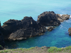 Pointe de Lost Marc'h ; coulée de lave avec pillow lava